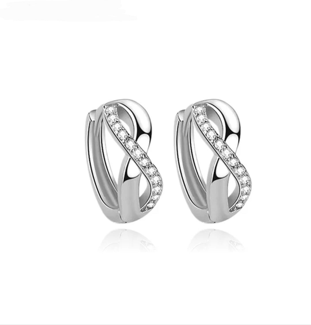 Boucles d'oreilles femme argent 925 - Créoles Infini