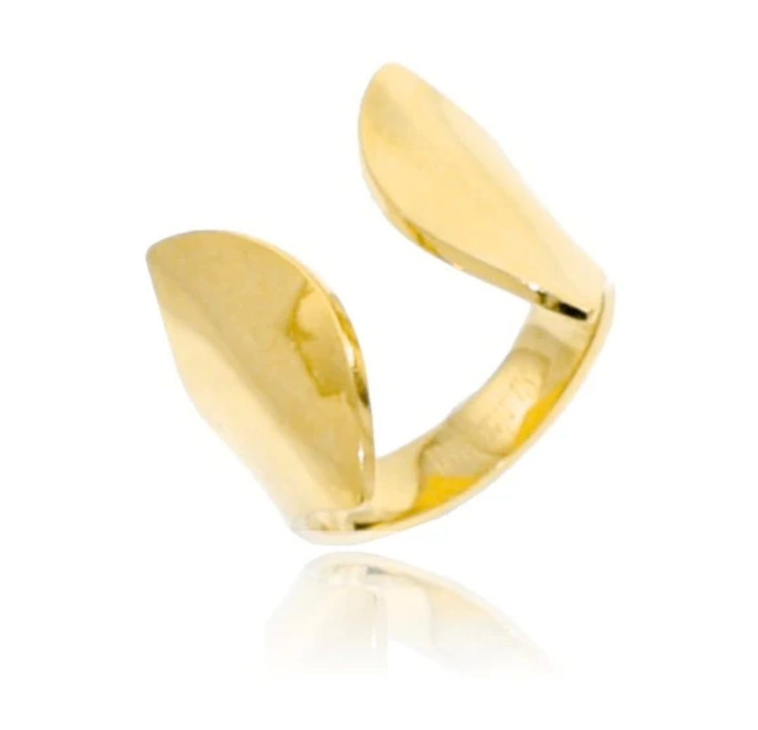 Bague femme large acier 316