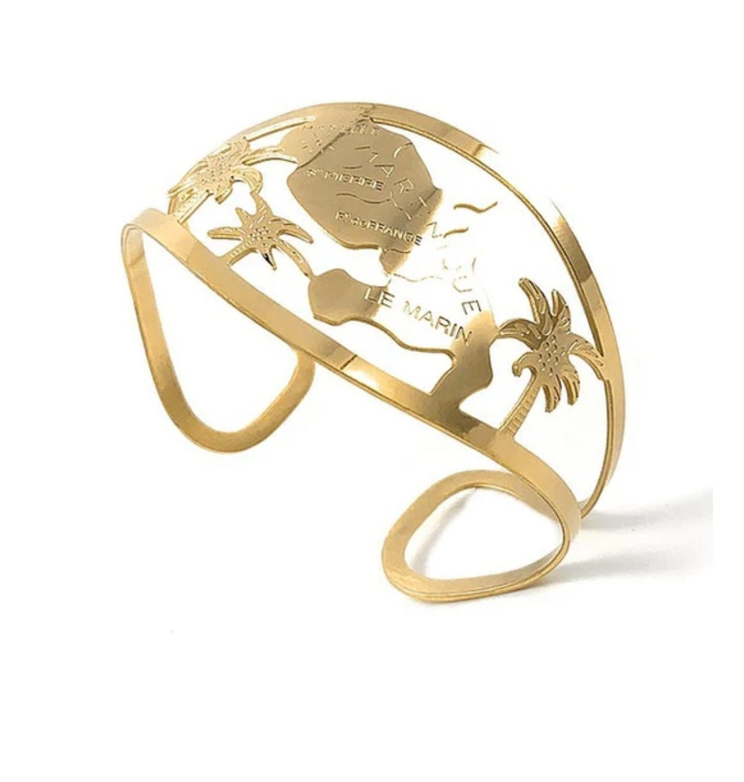 Bracelet pour femme - Acier 316 doré - La Martinique