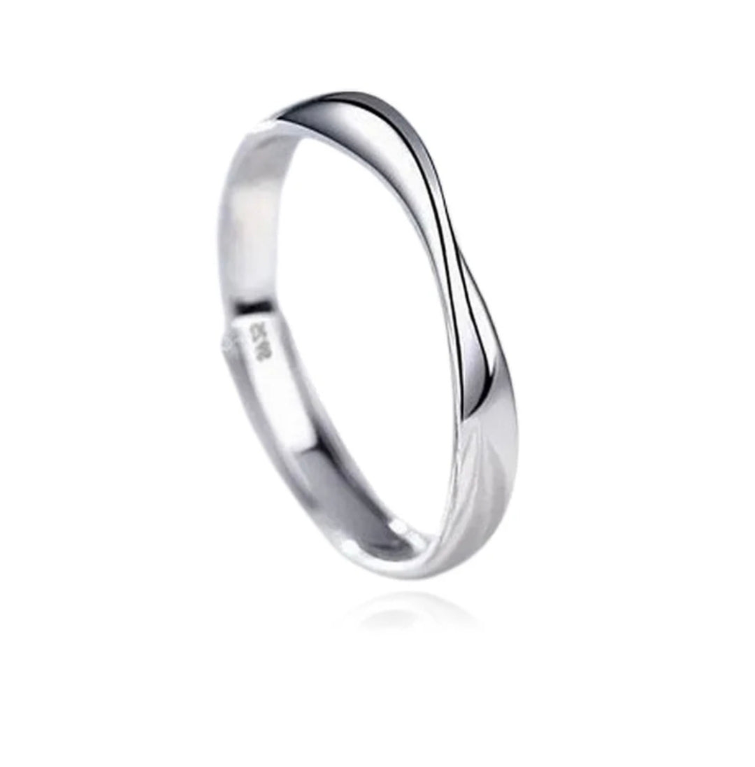 Bague femme réglable solitaire argent 925 Maya