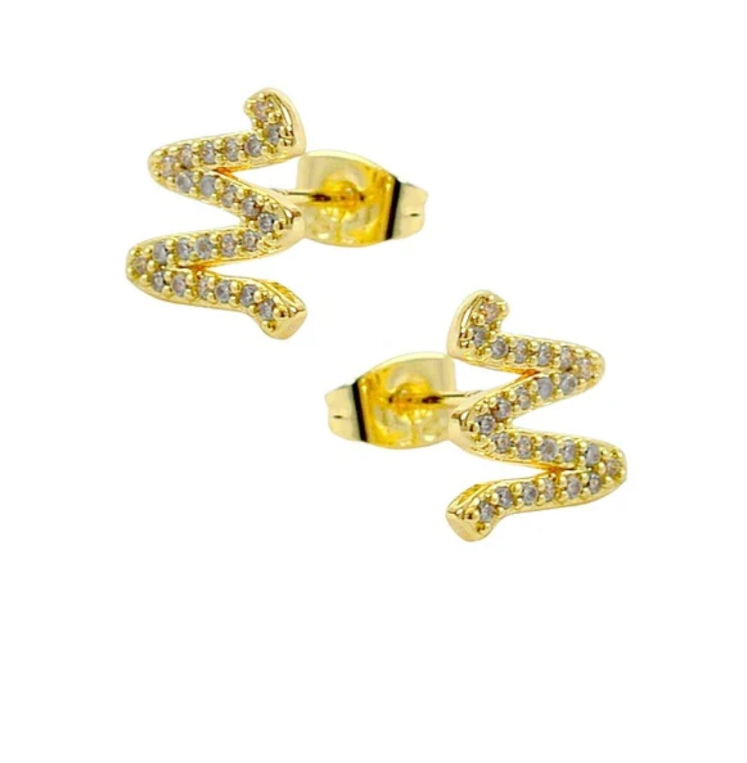Boucles d'oreilles femme zig zag