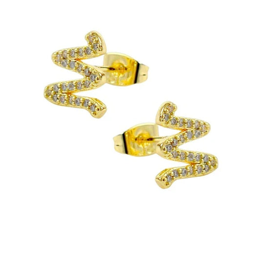 Boucles d'oreilles femme zig zag
