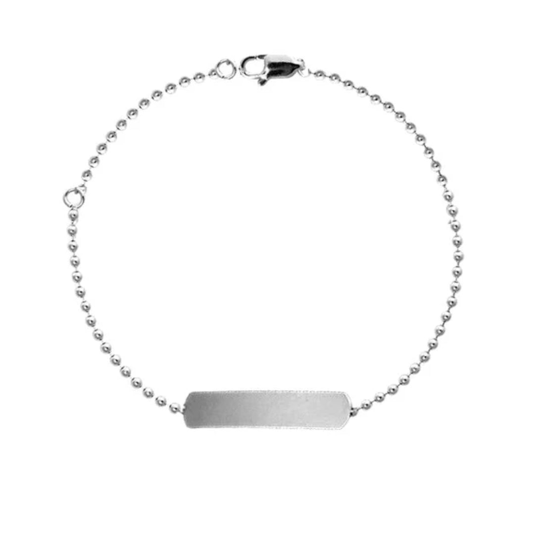 Bracelet gourmette acier inoxydable argenté