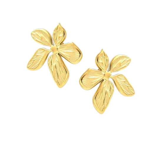 Boucles d'oreilles femme fleur