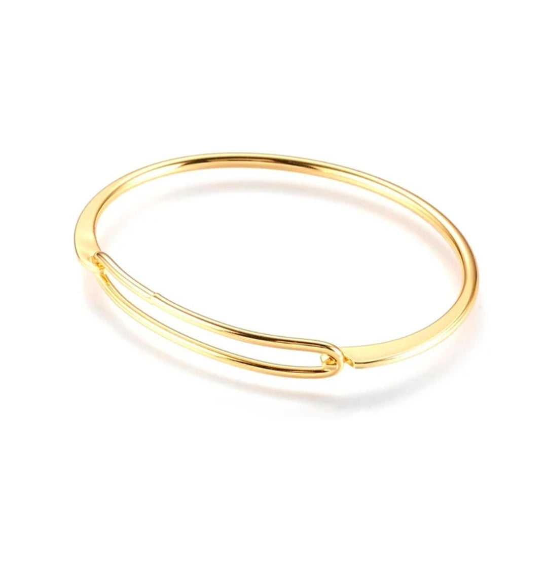 Bracelet femme jonc or