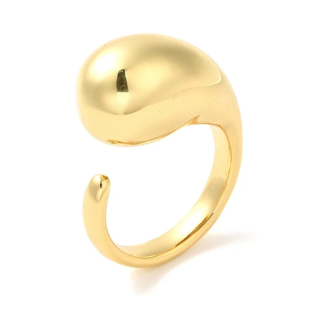 Bague femme réglable boule