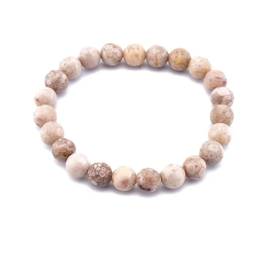 Bracelet pour homme ou femme - pierre naturelle 6 mm - Maifanite