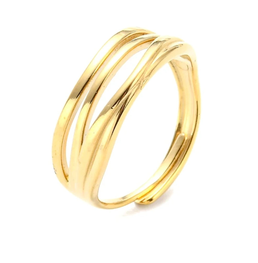 Bague femme réglable lignée