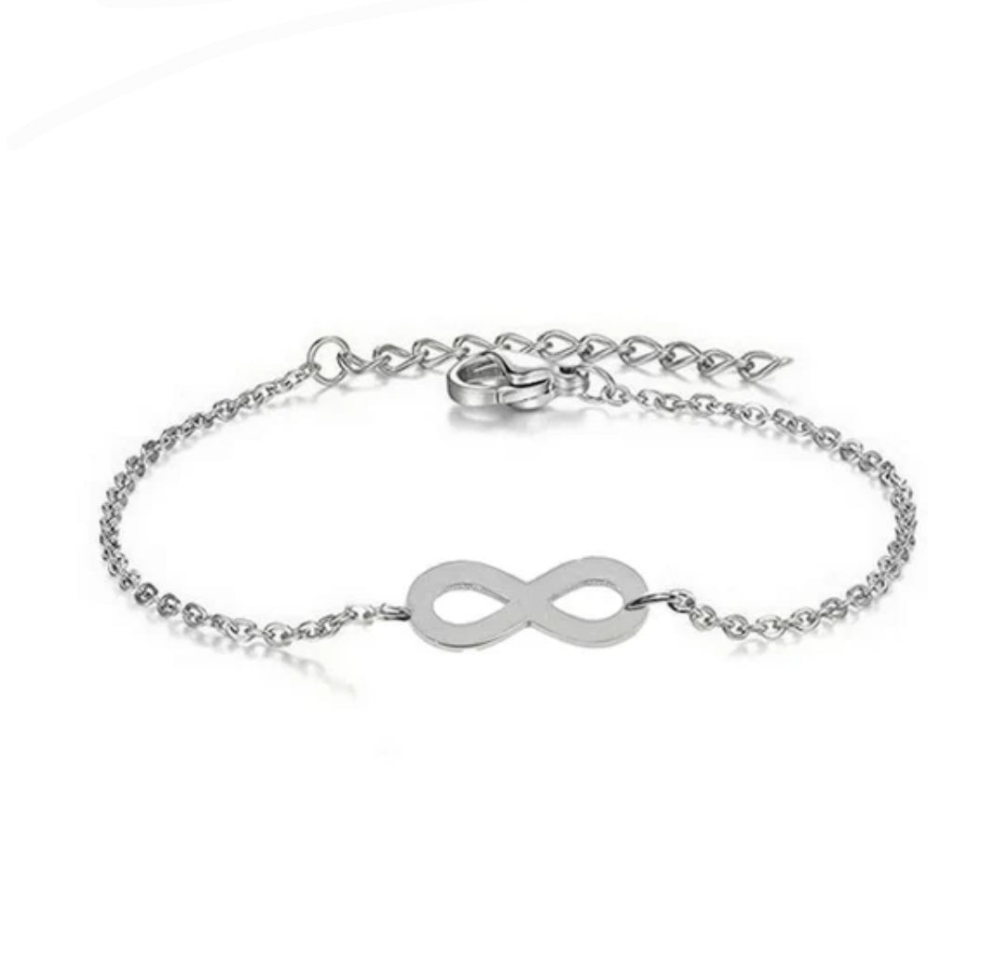 Bracelet femme en acier 316 couleur argenté infini
