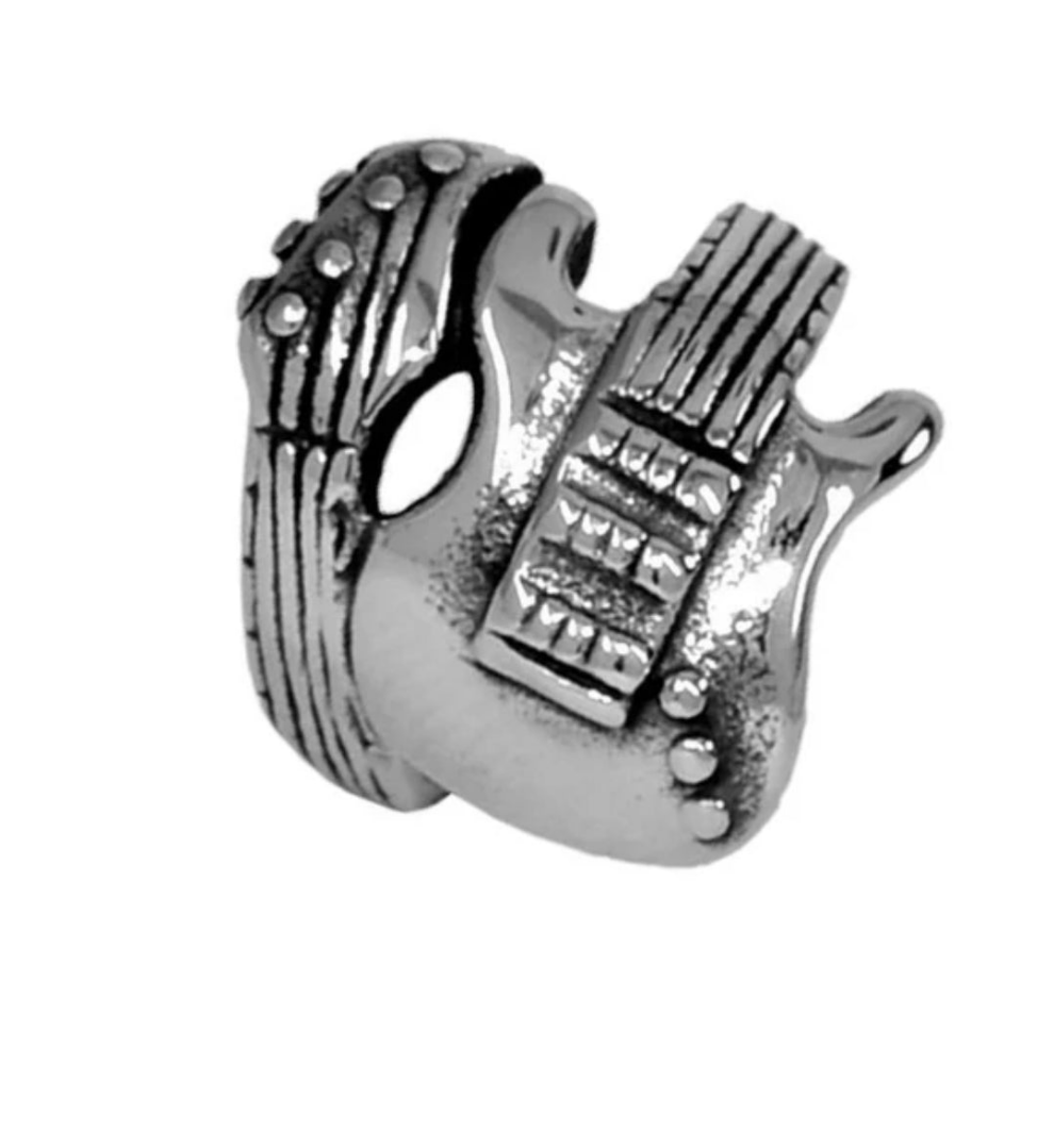 Bague homme en acier 316 guitare électrique