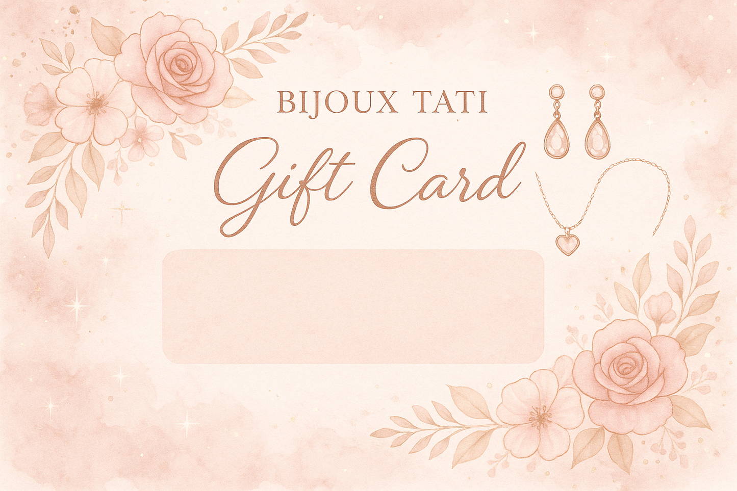Carte cadeau BIJOUX TATI - Romantique