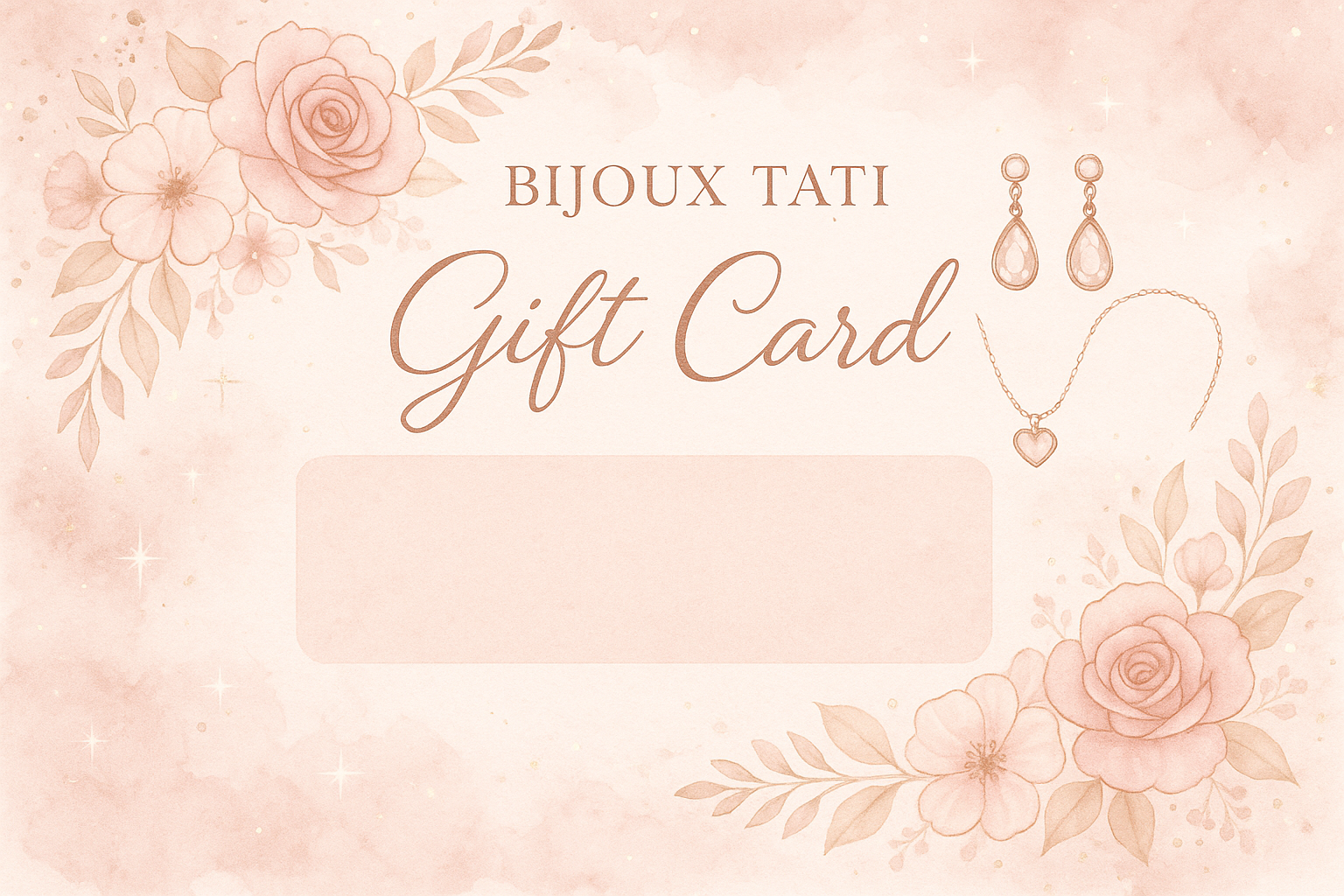 Carte cadeau BIJOUX TATI - Romantique