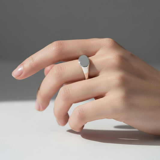 Bague femme acier inoxydable argentée ouverte