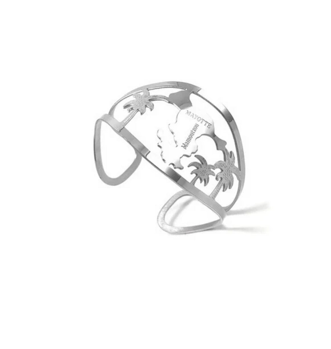 Bague en Acier 316 - Mayotte - couleur argent