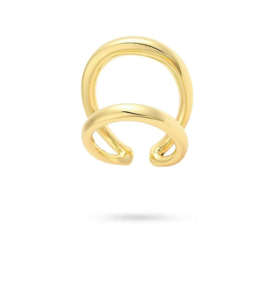 Bague femme réglable double ligne