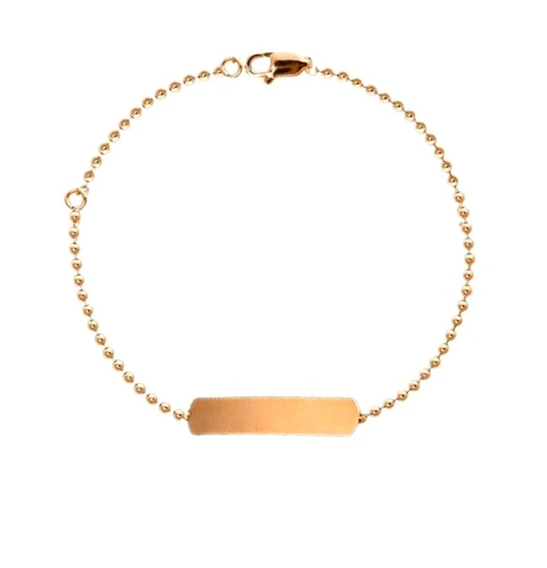 Bracelet gourmette acier inoxydable or rose