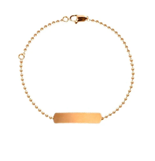 Bracelet gourmette acier inoxydable or rose