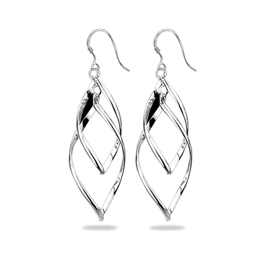 Boucles d'oreilles femme argent 925 tombante Blandine