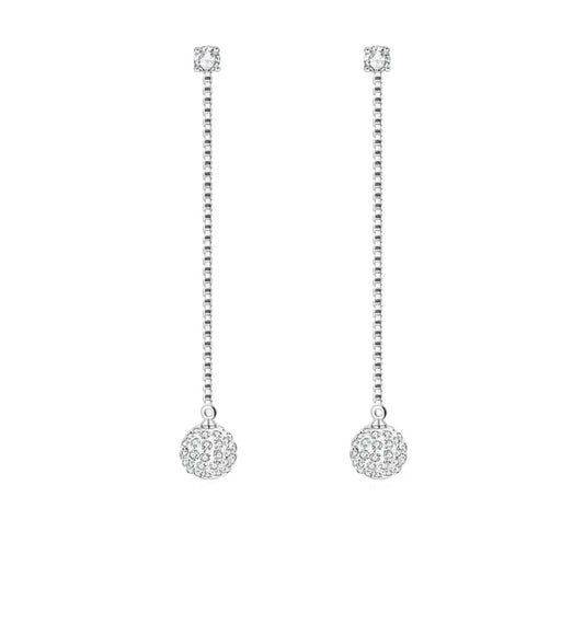 Boucles d'oreilles femme argent 925 Shamballa Virginie