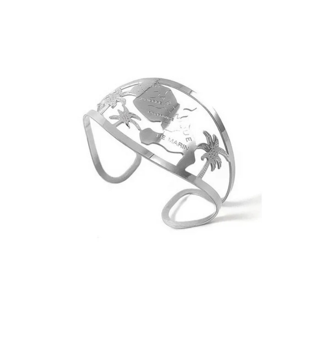 Bague en Acier 316 - Martinique - couleur argent