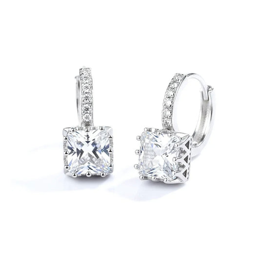 Boucles d'oreilles femme argent 925 tombante Marie-Sophie