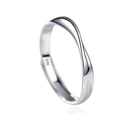 Bague femme réglable solitaire argent 925 Maya
