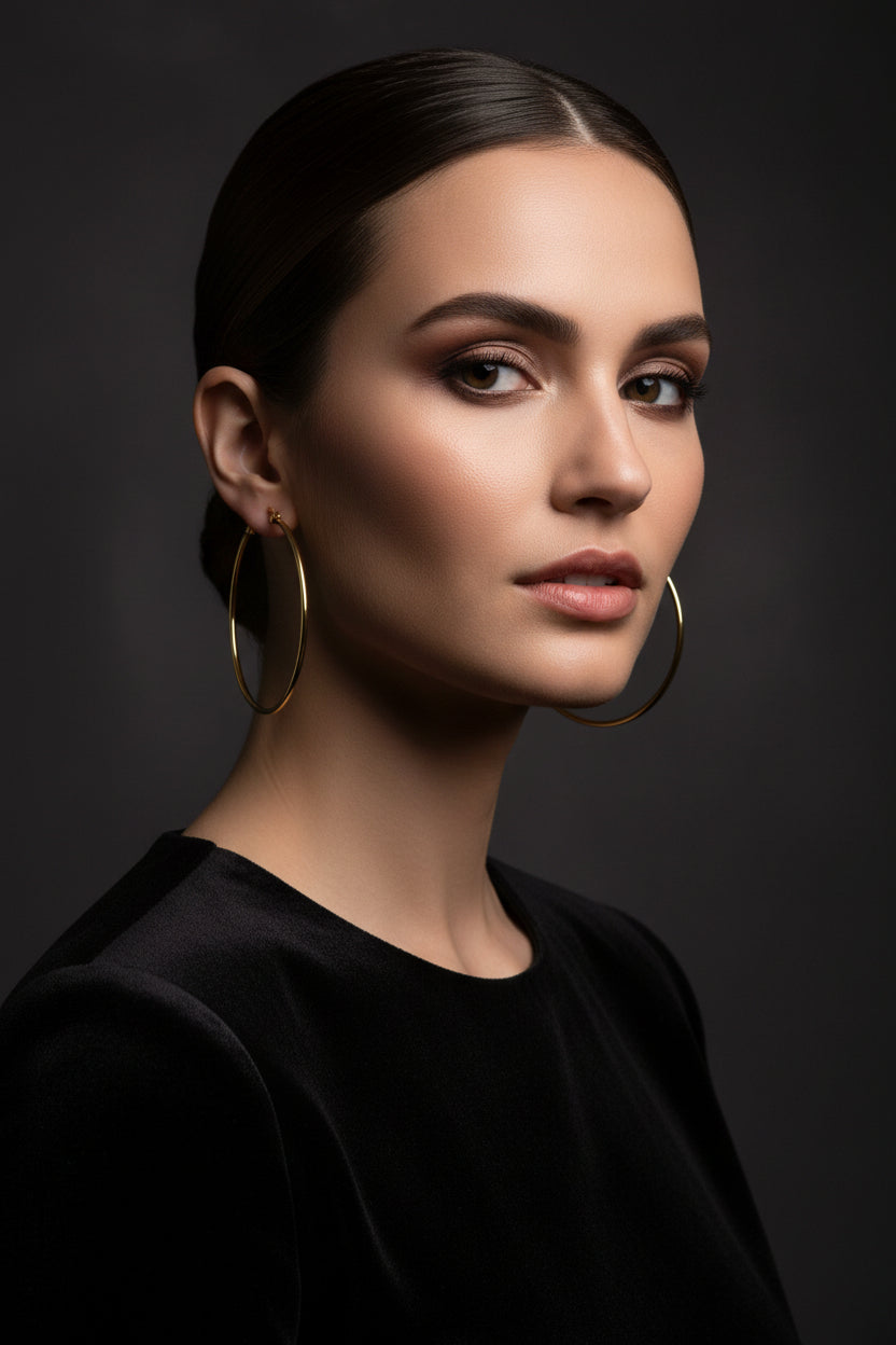 Boucles d'oreilles femme Créoles 50 mm