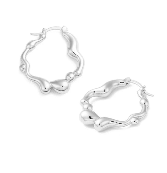 Boucles d'oreilles femme Créoles dorées à l'or fin