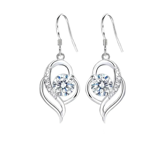 Boucles d'oreilles femme argent 925 tombante Bérengère