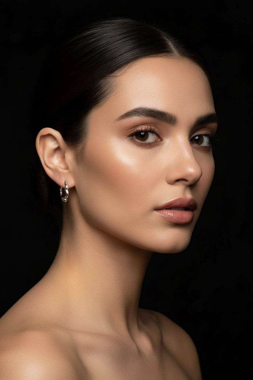 Boucles d'oreilles femme Créoles dorées à l'or fin