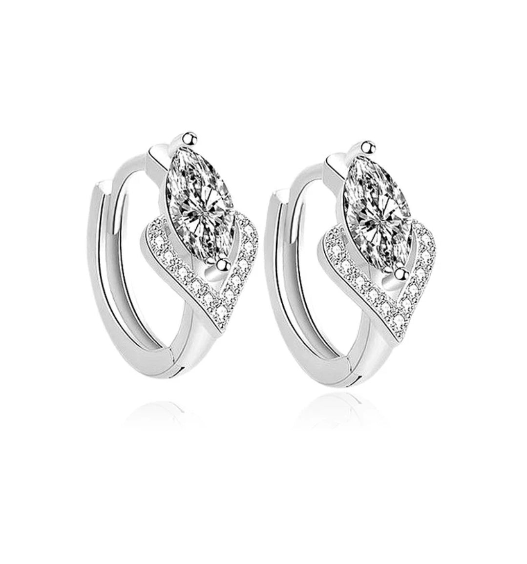 Boucles d'oreilles femme argent 925 Créoles Joy