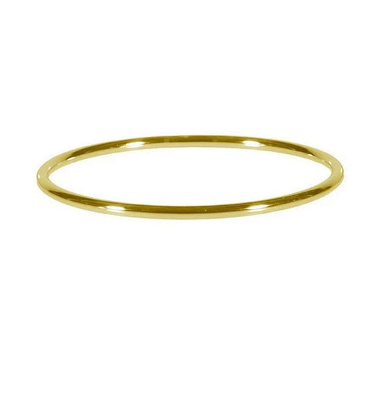 Bracelet pour femme - jonc acier doré or 18k