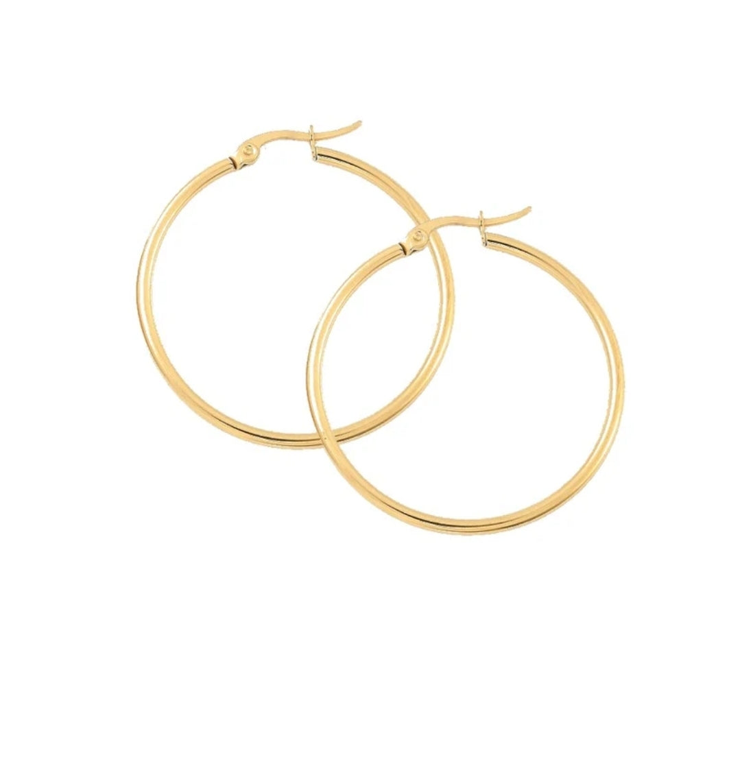 Boucles d'oreilles femme Créoles 40*2 mm