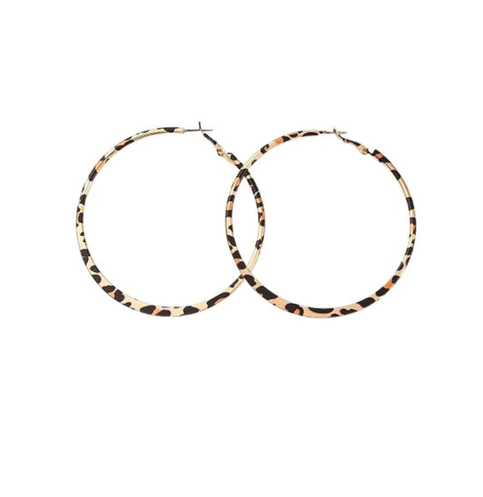 Boucles d'oreilles fantaisie acier inoxydable Créoles colorées